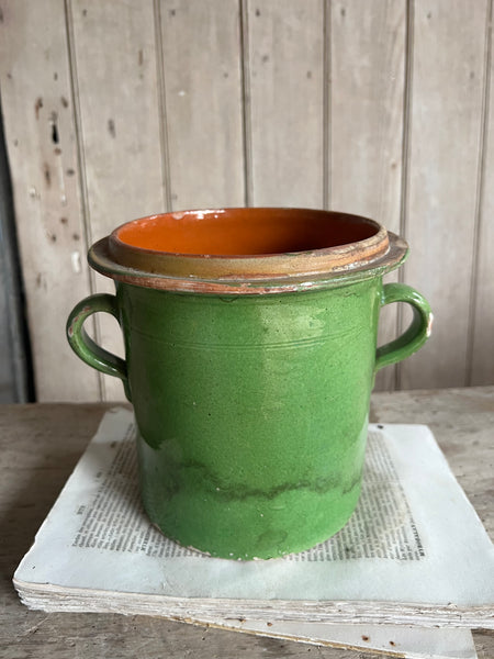 Provençal French Green Handled Pot