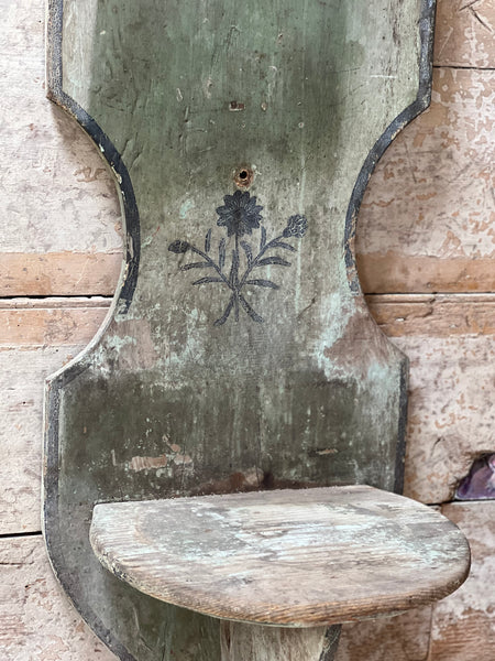 Antique Chippy Paint Decorative Wall Shelf