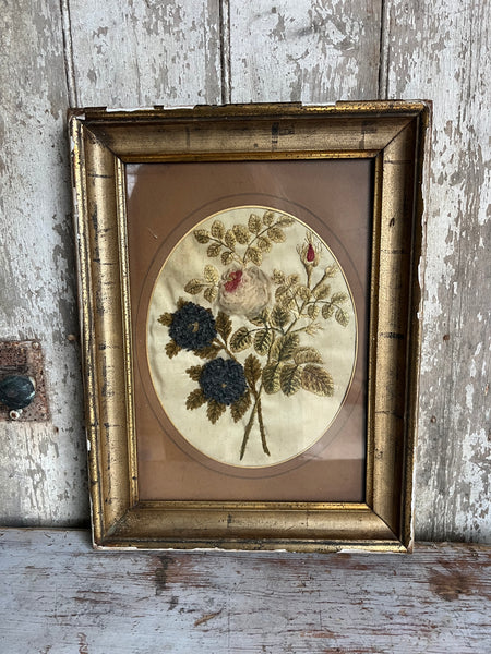 Antique Framed Embroidery