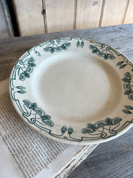 Beautiful French Floral Transferware Plate