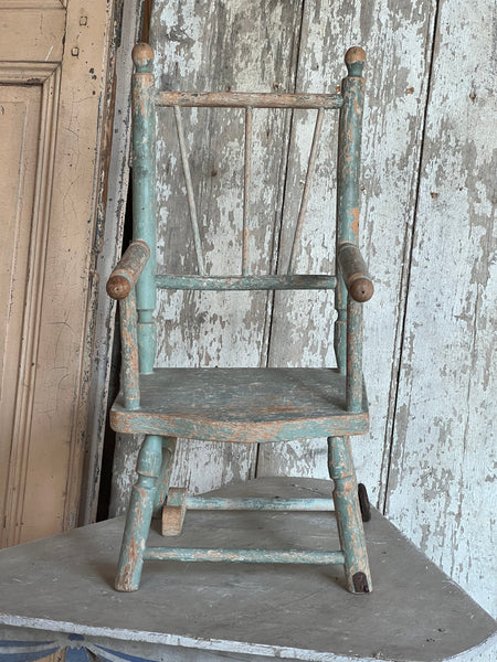 Vintage Chippy Paint Small Seat