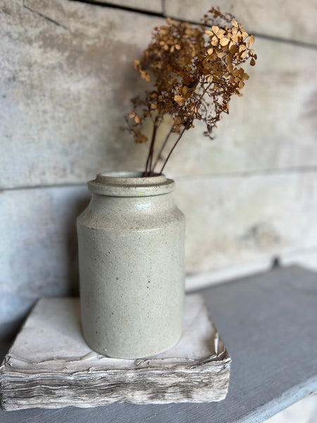 French Vintage Stoneware Preserves Jar