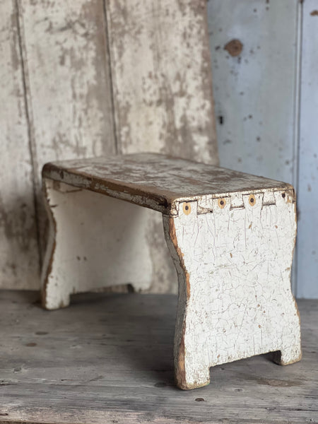 Large Vintage French Stool