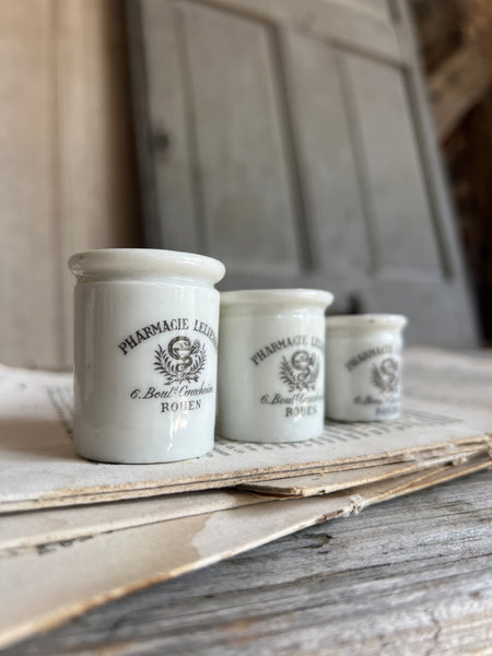Vintage Mini Sarreguemines Pharmacy Pot