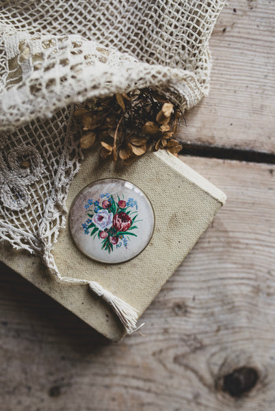 Sweet Tiny French Floral Painting