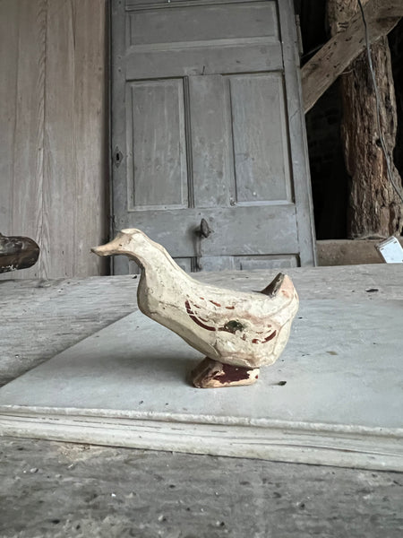 Sweet Antique Carved Goose