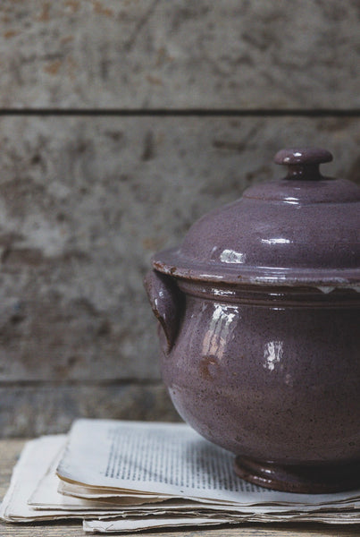 Gorgeous Lidded French Antique Pot