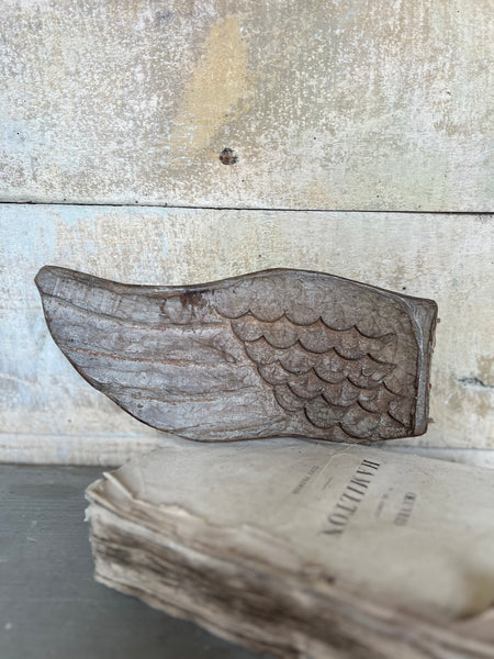 Antique Wooden Carved Wing