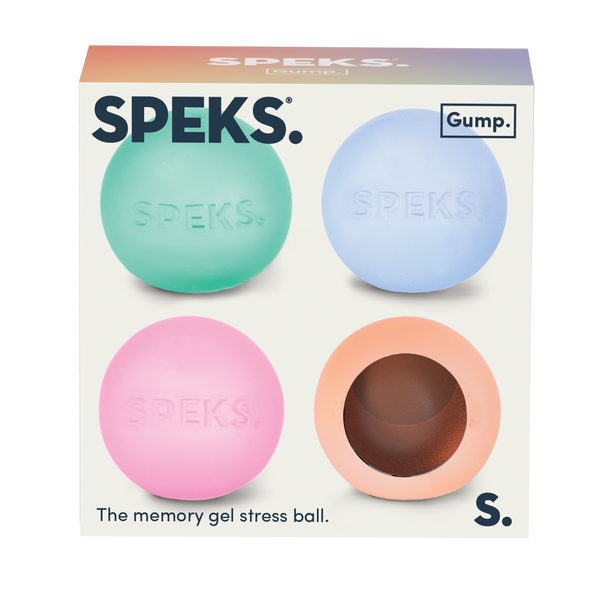 Specks Mini Gump 4 Pack - The Memory Gel Stress Ball