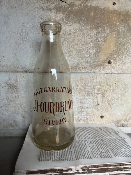 Antique Branded Glass Bottle