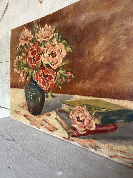 Floral Oil on Board