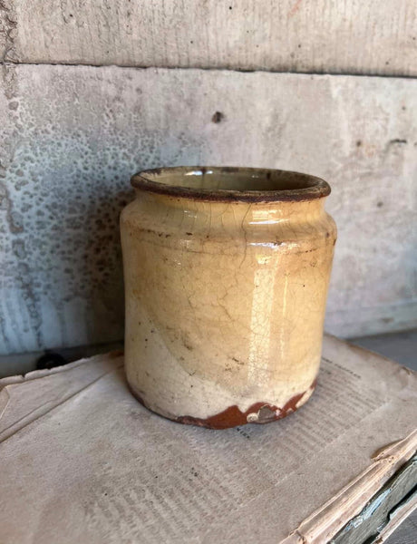 Antique Rustic Confiture Pot