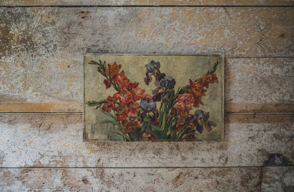 Antique Floral on Canvas