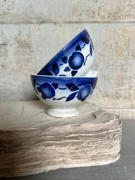 Mini Blue Detail Cafe au Lait bowls
