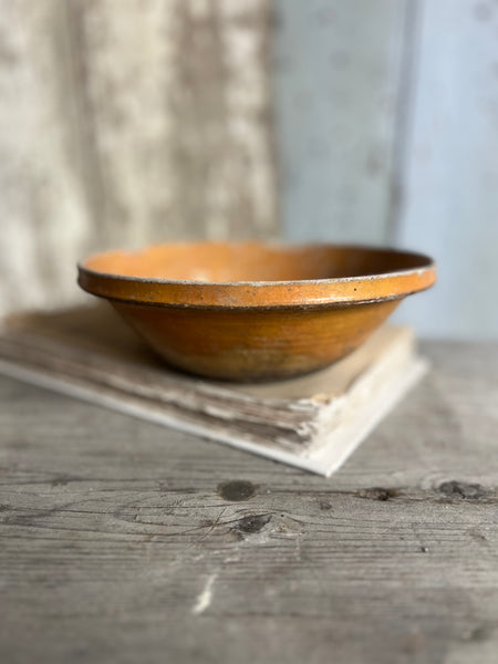 Antique Medium Earthenware Bowl from Provence