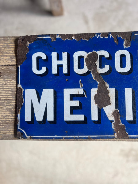 Original Chocolat Menier Enamel Sign
