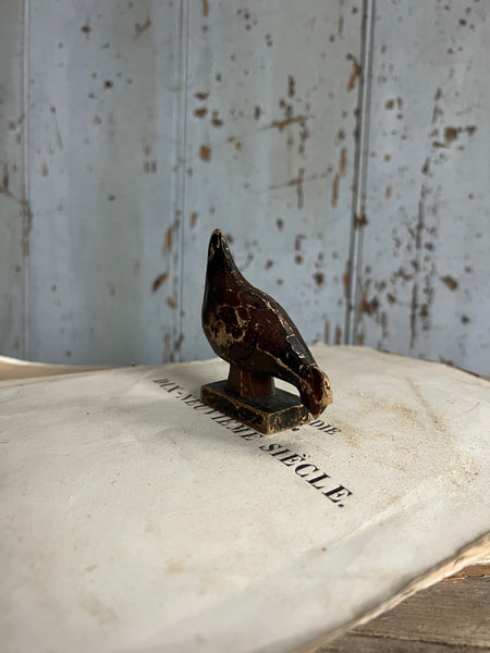 Sweet Antique Carved Chicken