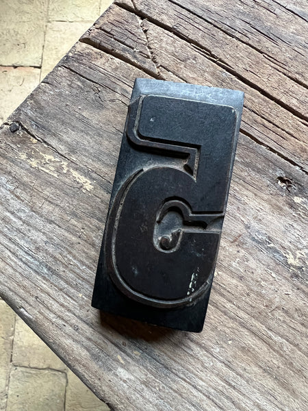 Vintage printing block