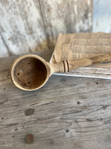 Vintage French Olive Spoon