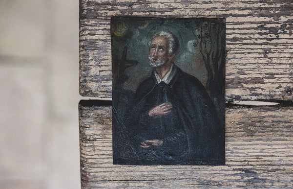 Antique Religious Oil Painting