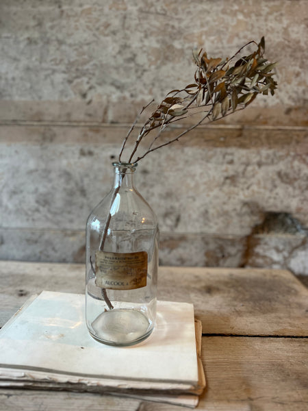 Simple Vintage French Chemist Bottle