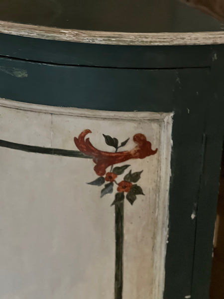 Vintage French Chippy Paint Corner Unit