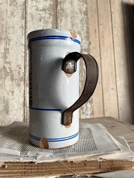 Huge Vintage French Archer Jug