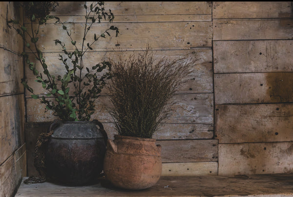 Large Antique French Pots