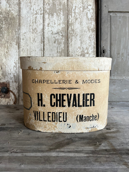 French Vintage Branded Hat Box