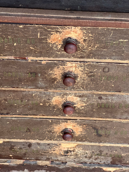 Antique Cotton Reel Drawers