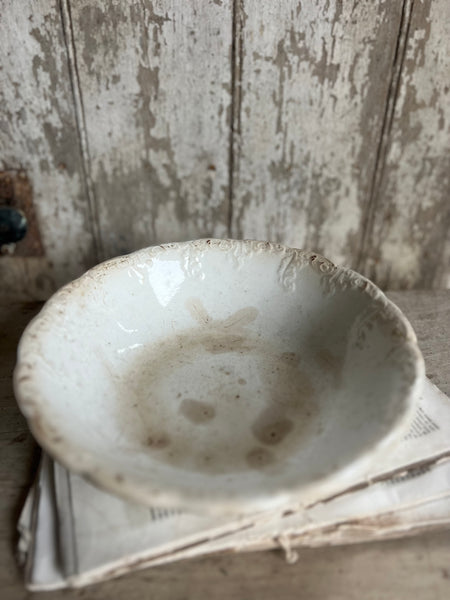 Vintage French Crazed Dish