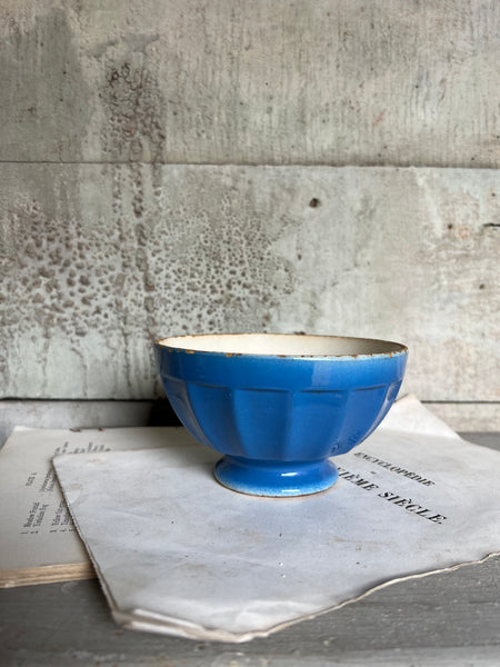 Rustic Blue Cafe au Lait bowl