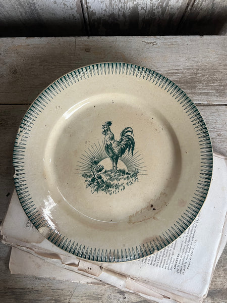 Antique Rooster Plate