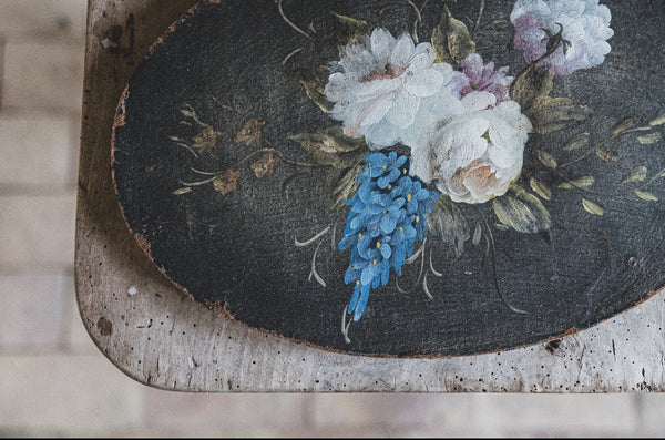 Vintage French Floral on Board