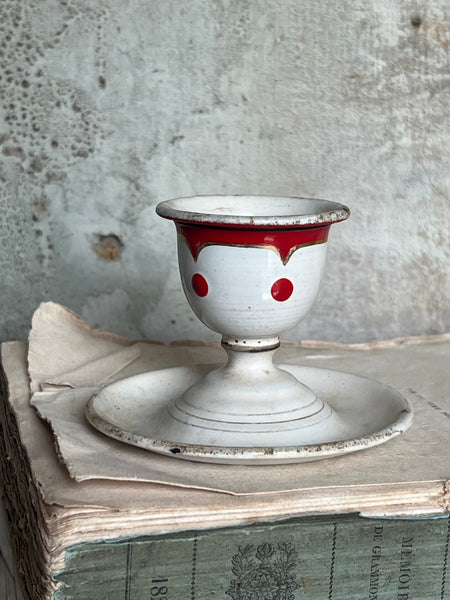 Sweet Vintage Enamel Eggcup