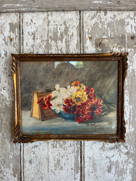 Beautiful Shabby Chic Framed Floral