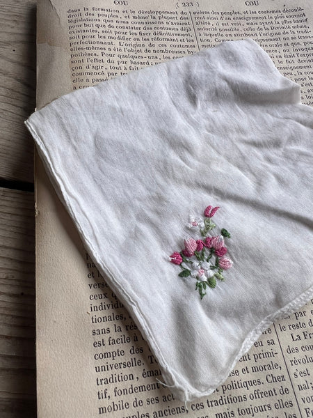 Sweet Vintage Embroidered Hanky
