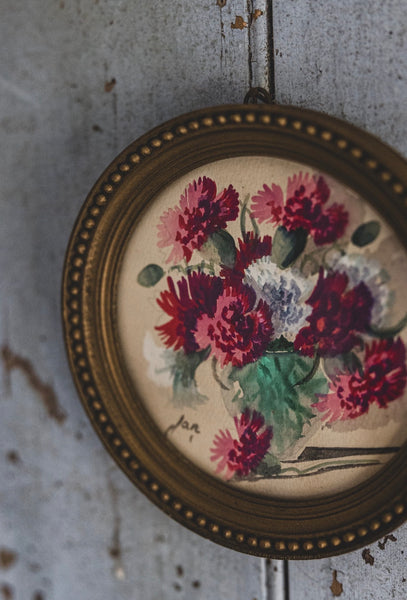 Small Framed Floral Painting