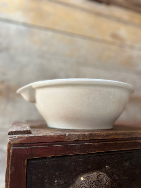 Large Beautifully Crazed French Bowl