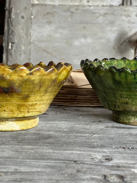 Glazed Vintage Pottery Bowls