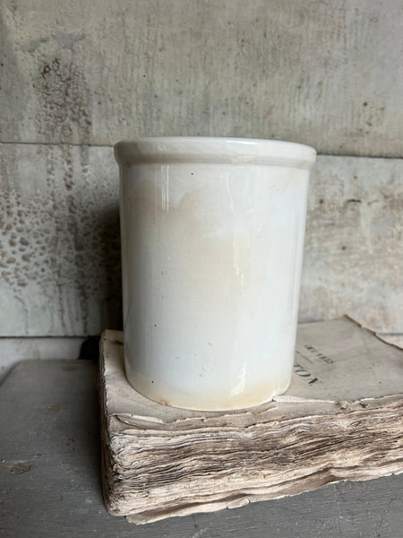 Chunky Buttery Antique Confiture Pot