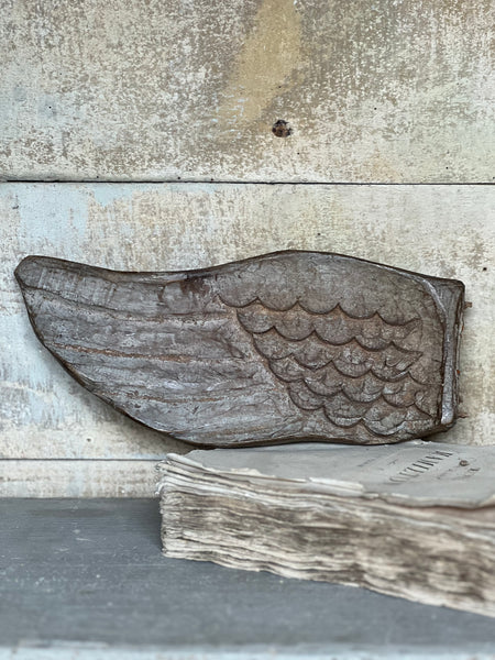 Antique Wooden Carved Wing