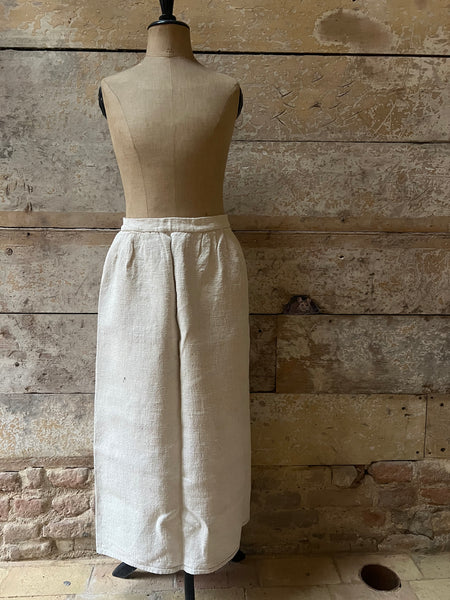 Vintage French Linen Half Apron