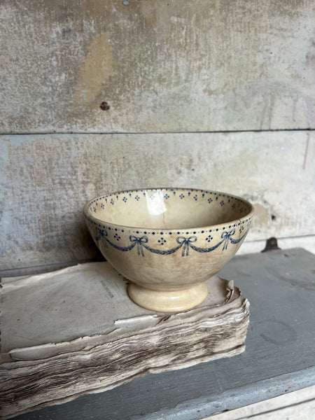 French Buttery Transferware Cafe Au Lait Bowl