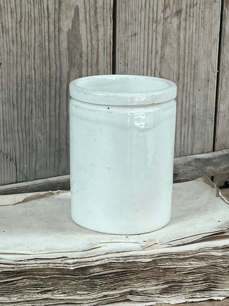 Vintage French Luneville Ironstone Confiture Pot