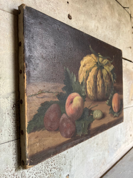 Pumpkin & Fruit Oil Painting on Canvas
