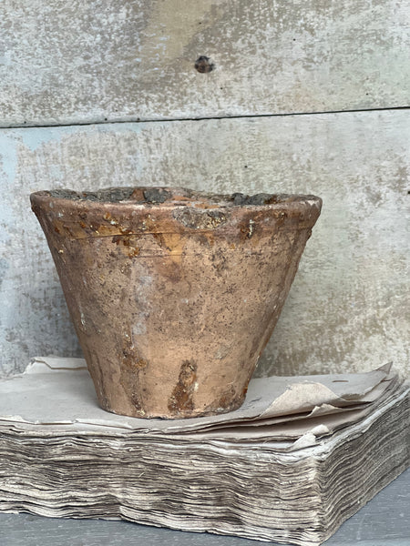 Large French Vintage Resin Pot