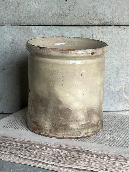 Antique Rustic Confiture Pot