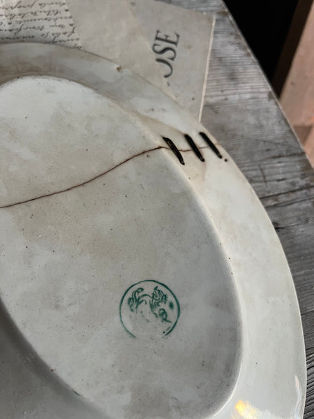 Vintage French Stapled Platter
