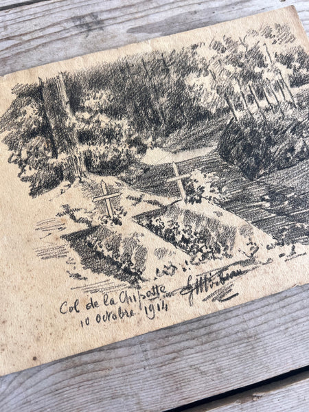 War Memorial Art, Trench Sketch 1914